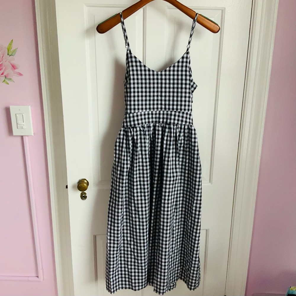 Colorfaith Gingham Sun Dress